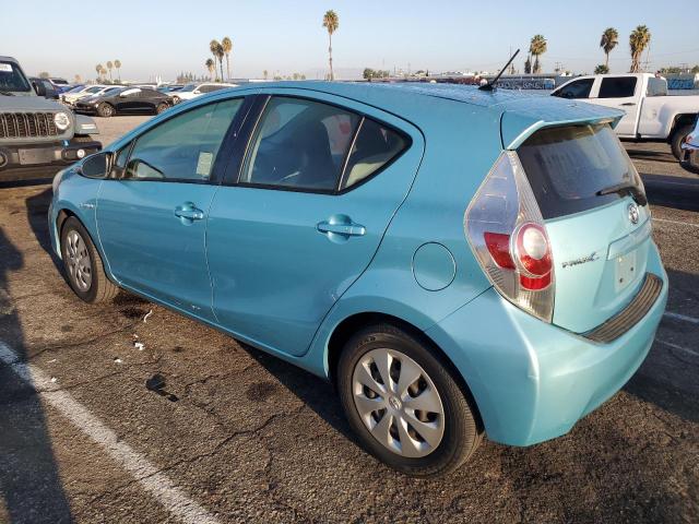 JTDKDTB38D1053597 - 2013 TOYOTA PRIUS C TEAL photo 2