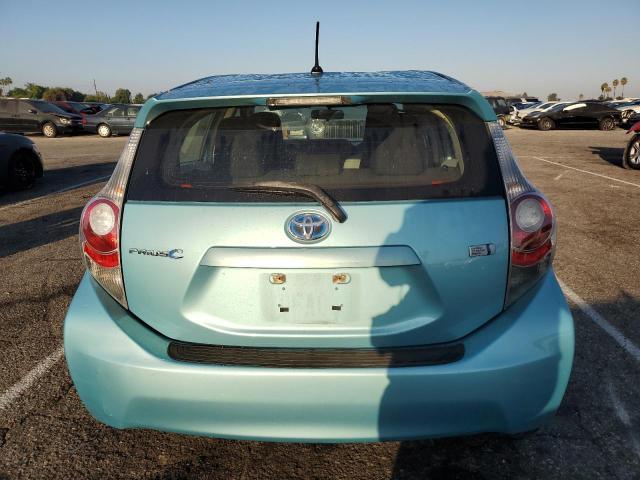 JTDKDTB38D1053597 - 2013 TOYOTA PRIUS C TEAL photo 6