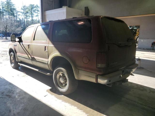 1FMNU43LXYEC80818 - 2000 FORD EXCURSION LIMITED BURGUNDY photo 2