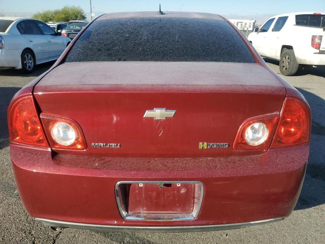 1G1ZF57509F250653 - 2009 CHEVROLET MALIBU HYBRID Қызыл фото 6