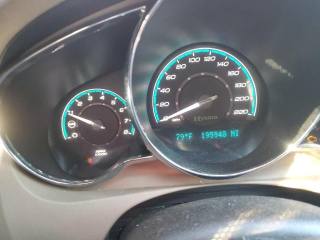 1G1ZF57509F250653 - 2009 CHEVROLET MALIBU HYBRID Қызыл фото 9