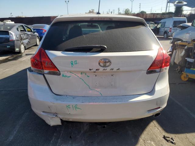 4T3ZA3BB8AU037587 - 2010 TOYOTA VENZA WHITE photo 6