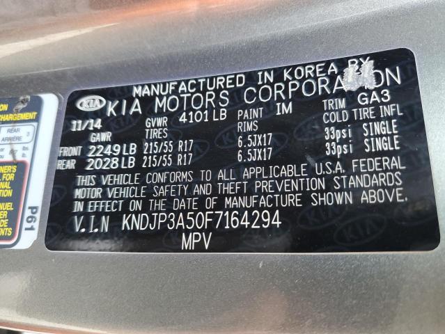 KNDJP3A50F7164294 - 2015 KIA SOUL + BEIGE photo 13