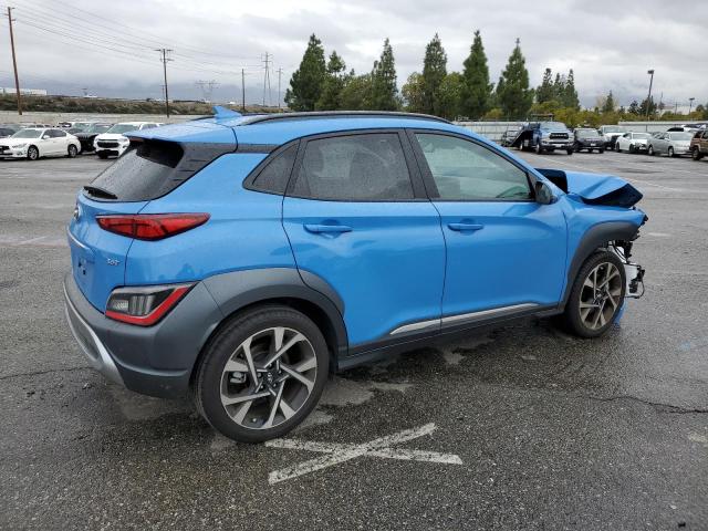 KM8K53A37PU933414 - 2023 HYUNDAI KONA LIMITED BLUE photo 3