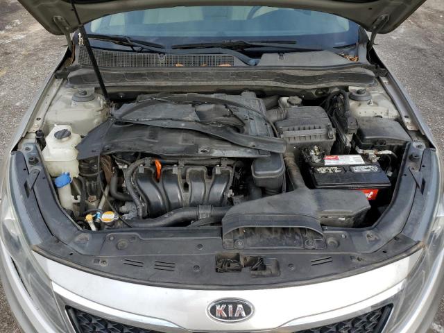 KNAGM4A77B5137008 - 2011 KIA OPTIMA LX SILVER photo 11