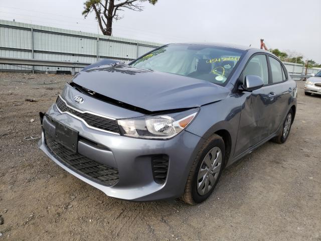 3KPA24AD8LE350009 - 2020 KIA RIO LX GRAY photo 2