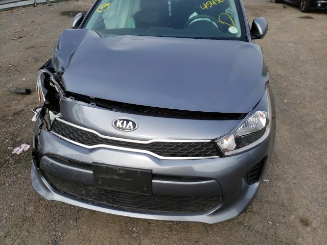 3KPA24AD8LE350009 - 2020 KIA RIO LX GRAY photo 7