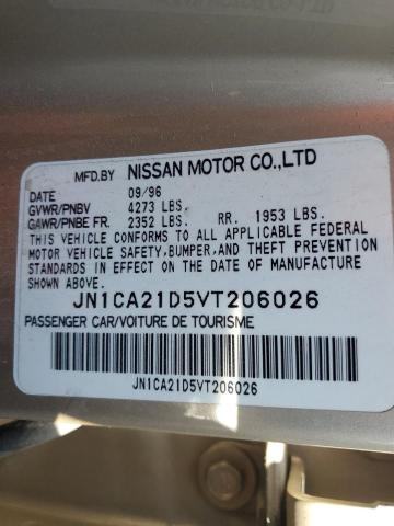 JN1CA21D5VT206026 - 1997 NISSAN MAXIMA GLE GOLD photo 12