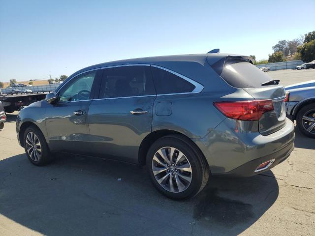 5FRYD3H69EB019218 - 2014 ACURA MDX TECHNOLOGY GRAY photo 2