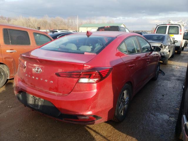 KMHD84LF3KU856059 - 2019 HYUNDAI ELANTRA SEL RED photo 3