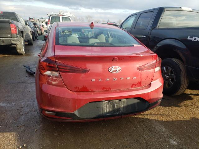 KMHD84LF3KU856059 - 2019 HYUNDAI ELANTRA SEL RED photo 6