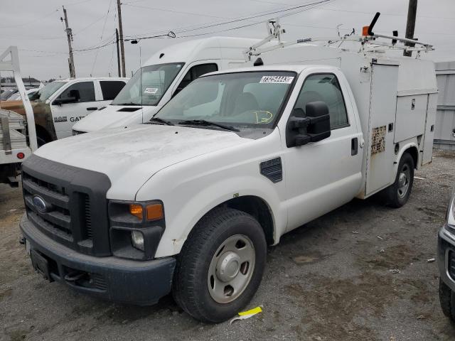 1FDWF30508EE39232 - 2008 FORD F350 SRW SUPER DUTY WHITE photo 1