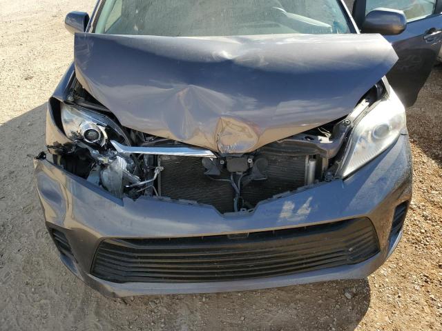 5TDKZ3DC0KS990734 - 2019 TOYOTA SIENNA LE GRAY photo 12