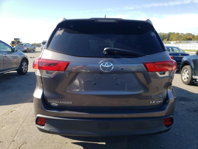 5TDBZRFH1HS432542 - 2017 TOYOTA HIGHLANDER LE GRAY photo 6