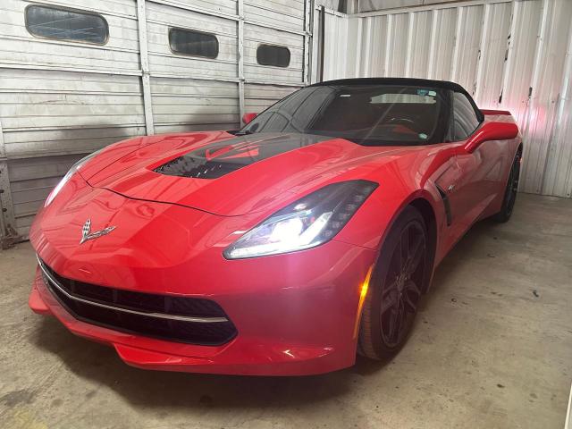 1G1YF3D75E5117036 - 2014 CHEVROLET CORVETTE STINGRAY 3LT RED photo 2