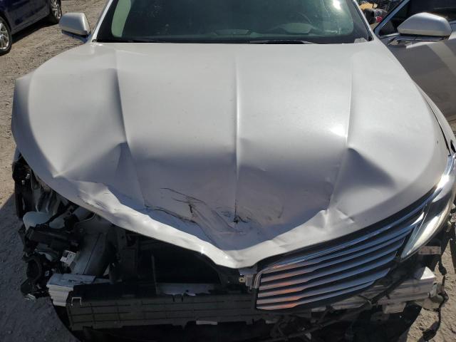 3LN6L2LU9ER814940 - 2014 LINCOLN MKZ HYBRID WHITE photo 11