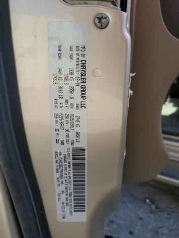 2C4RC1BG1FR644829 - 2015 CHRYSLER TOWN & COU TOURING TAN photo 12