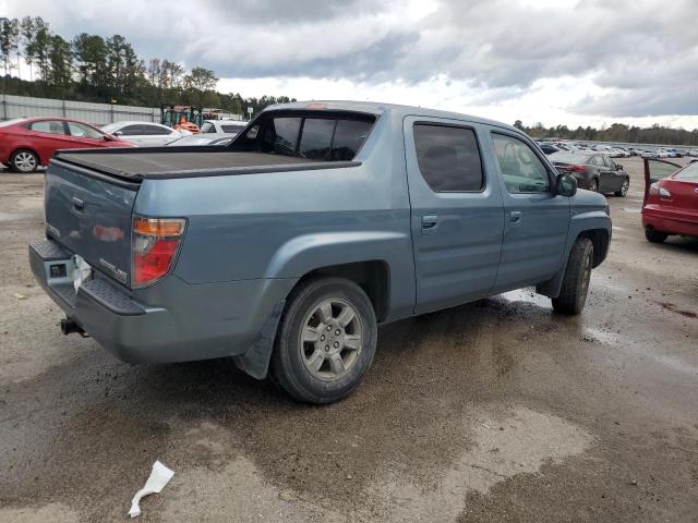 2HJYK16367H517969 - 2007 HONDA RIDGELINE RTX TEAL photo 3