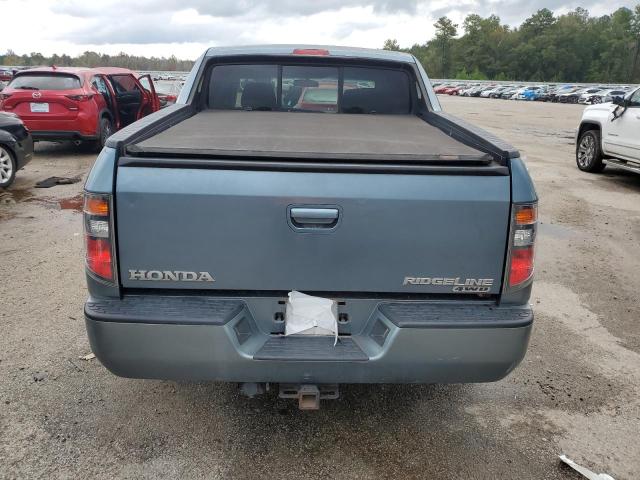 2HJYK16367H517969 - 2007 HONDA RIDGELINE RTX TEAL photo 6