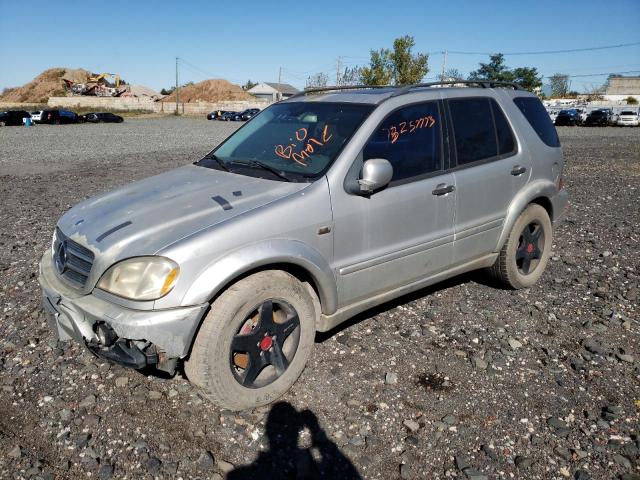 4JGAB74E71A227416 - 2001 MERCEDES-BENZ ML 55 SILVER photo 1