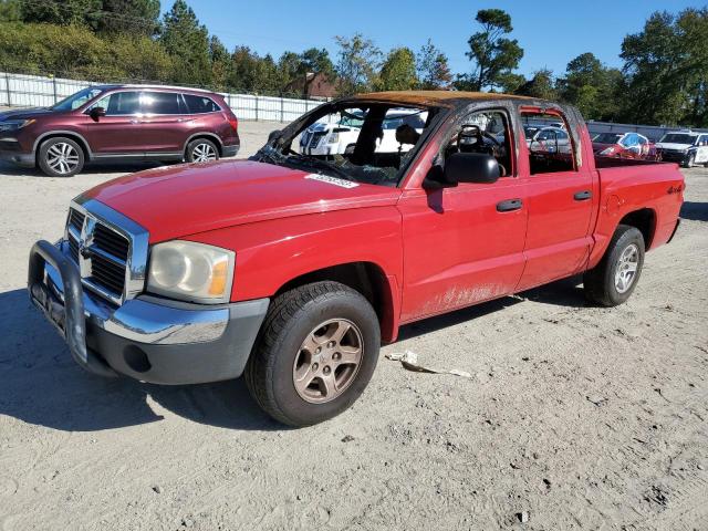 1D7HW48N65S227252 - 2005 DODGE DAKOTA QUAD SLT RED photo 1