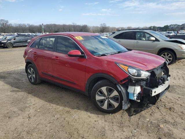 KNDCB3LC3H5056950 - 2017 KIA NIRO FE RED photo 4