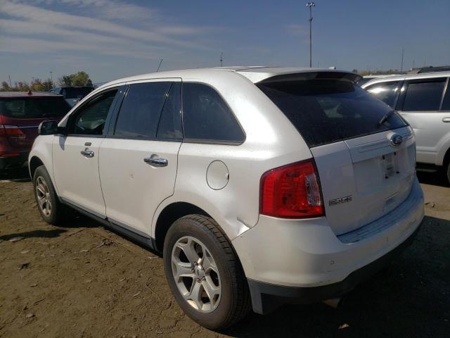 2FMDK3JC8BBB49968 - 2011 FORD EDGE SEL WHITE photo 3