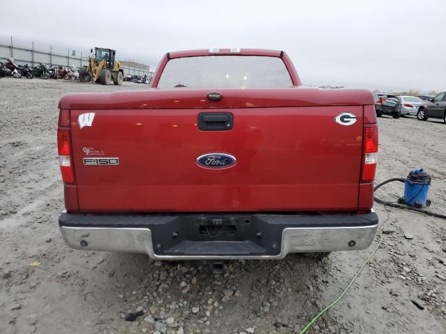 1FTPX14V97FB03415 - 2007 FORD F150 RED photo 6