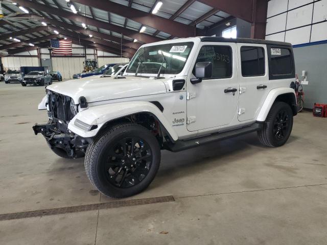 1C4JJXP66NW182859 - 2022 JEEP WRANGLER U SAHARA 4XE WHITE photo 1