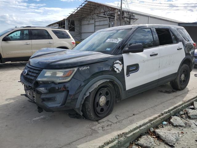 1FM5K8AR9GGB35874 - 2016 FORD EXPLORER POLICE INTERCEPTOR BLACK photo 1