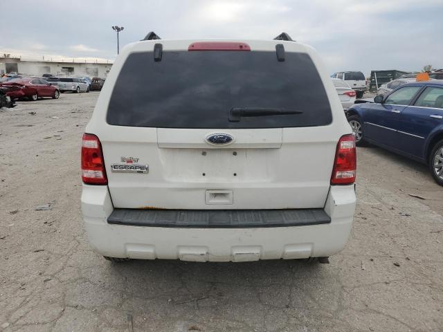 1FMCU0D74AKC68401 - 2010 FORD ESCAPE XLT WHITE photo 6