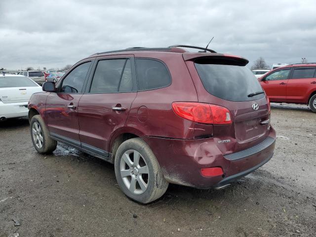 5NMSH13E39H239618 - 2009 HYUNDAI SANTA FE SE MAROON photo 2