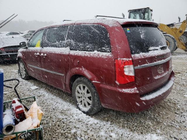 2C4RC1BG5DR691987 - 2013 CHRYSLER TOWN & COU TOURING წითელი ფოტო 2