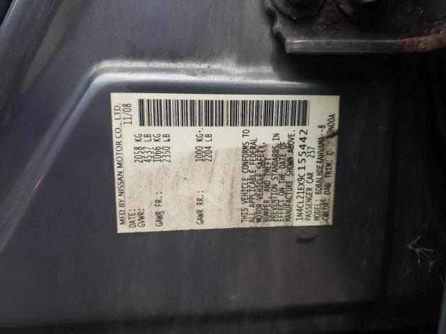 1N4CL21EX9C155442 - 2009 NISSAN ALTIMA HYBRID GRAY photo 12