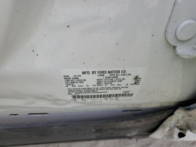 1FM5K8AB1NGB48960 - 2022 FORD EXPLORER POLICE INTERCEPTOR 白色 照片 14