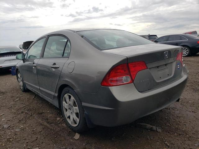 1HGFA16508L083733 - 2008 HONDA CIVIC LX GRAY photo 2