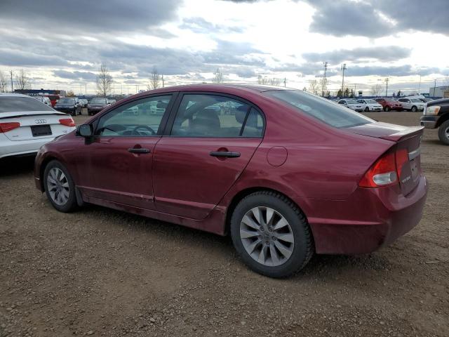 2HGFA16449H024089 - 2009 HONDA CIVIC DX-G RED photo 2