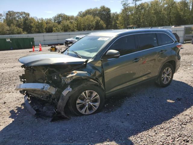 5TDKKRFH2FS087197 - 2015 TOYOTA HIGHLANDER XLE GREEN photo 1