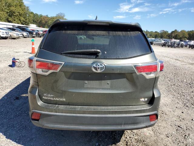 5TDKKRFH2FS087197 - 2015 TOYOTA HIGHLANDER XLE GREEN photo 6