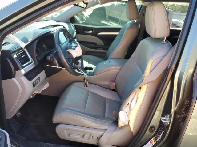 5TDKKRFH2FS087197 - 2015 TOYOTA HIGHLANDER XLE GREEN photo 7