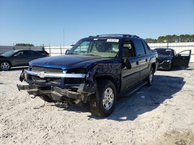 3GNEC13T92G233163 - 2002 CHEVROLET AVALANCHE C1500 BLUE photo 1