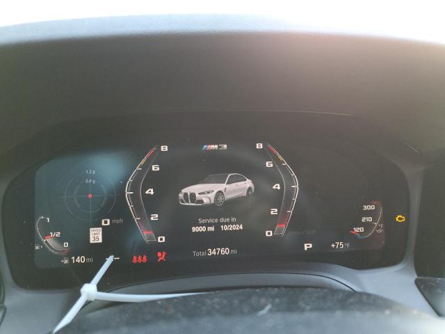 WBS43AY00NFM51221 - 2022 BMW M3 COMPETITION თეთრი ფოტო 9