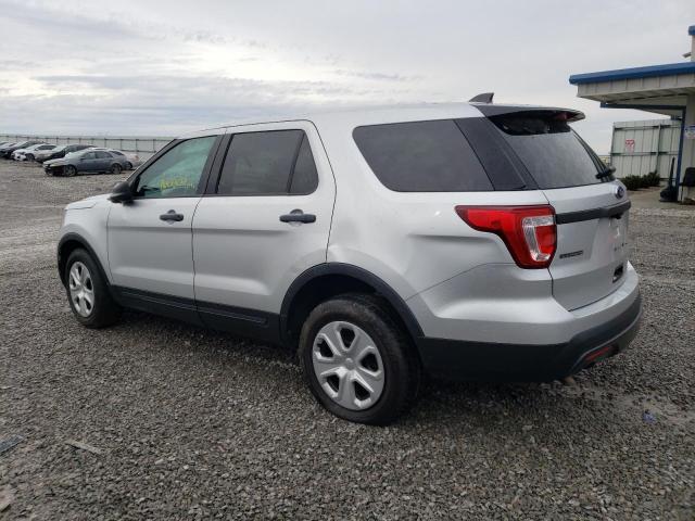 1FM5K8AR8GGA04421 - 2016 FORD EXPLORER POLICE INTERCEPTOR SILVER photo 2