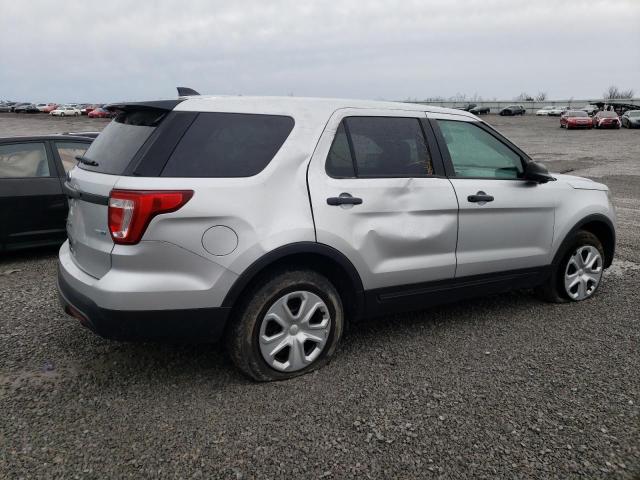 1FM5K8AR8GGA04421 - 2016 FORD EXPLORER POLICE INTERCEPTOR SILVER photo 3