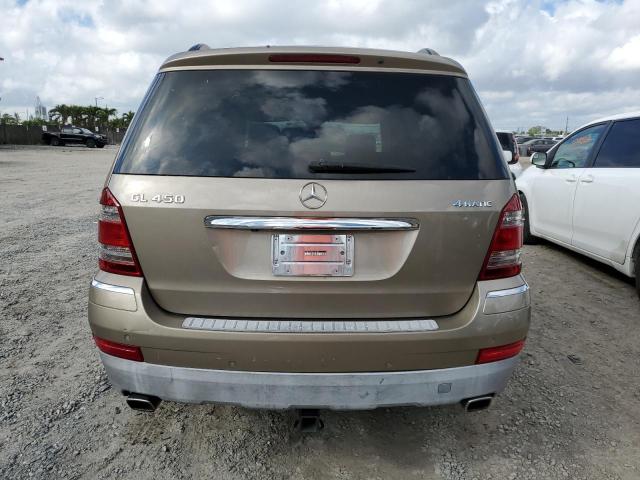 4JGBF71E78A316118 - 2008 MERCEDES-BENZ GL 450 4MATIC BEIGE photo 6