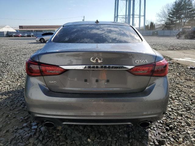 JN1EV7AR0KM553663 - 2019 INFINITI Q50 LUXE GRAY photo 6