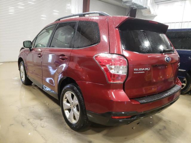 JF2SJAHC8EH425213 - 2014 SUBARU FORESTER 2.5I LIMITED MAROON photo 2