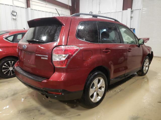 JF2SJAHC8EH425213 - 2014 SUBARU FORESTER 2.5I LIMITED MAROON photo 3