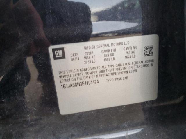 1G1JA6SH3E4194474 - 2014 CHEVROLET SONIC LS 黑色 照片 12