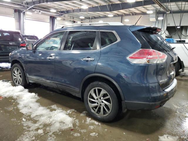 5N1AT2MV2FC789199 - 2015 NISSAN ROGUE S BLUE photo 2